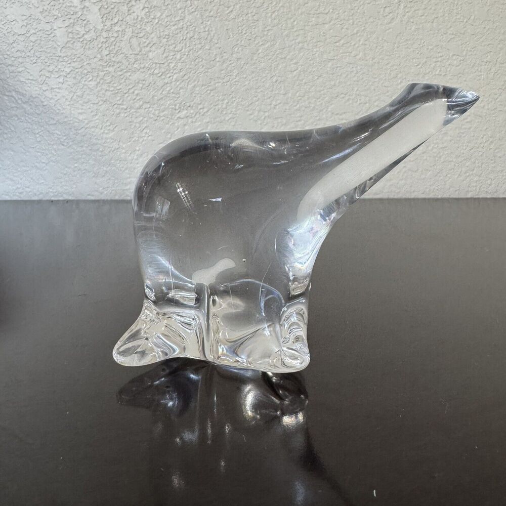Murano Art Glass Crystal Polar Bear Figurine Legends of Murano - Italy